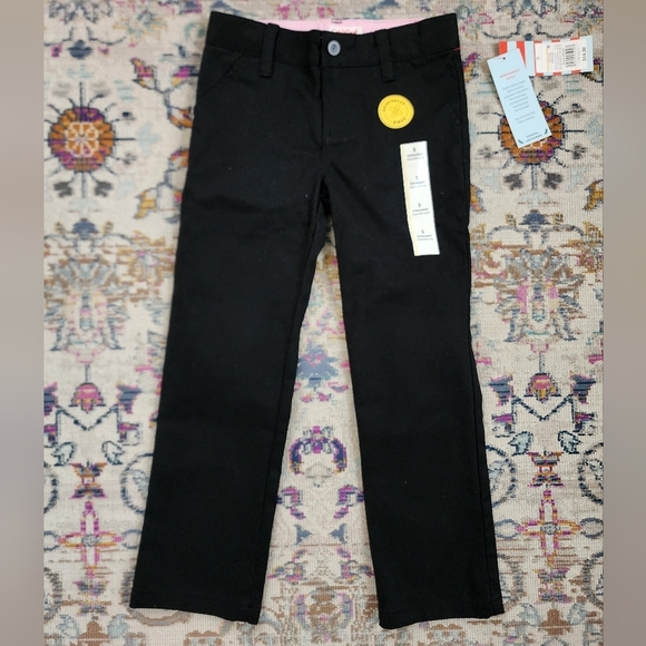 Cat & Jack Kids Straight Black Slacks School Uniform Pants, sz 5 - Picture 1 of 7
